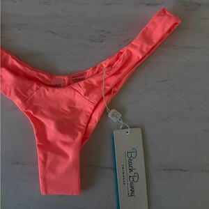 beach bunny chrissy micro tango bottom in light coral🌴